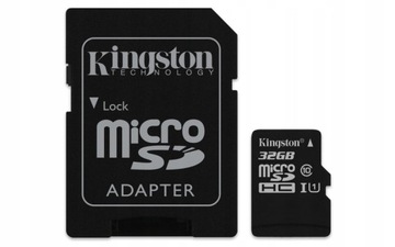 КАРТА ПАМЯТИ KINGSTON 32 ГБ MICRO CL10 + АДАПТЕР