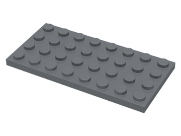 LEGO Płytka - plate 4x8 (3035) ciemno szara 2szt