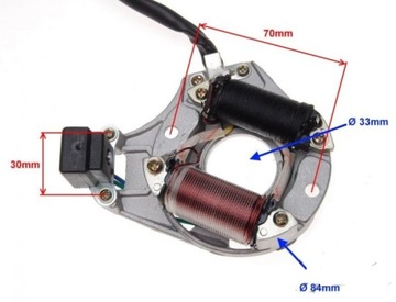 Катушка зажигания статора ATV крест 110 70 50
