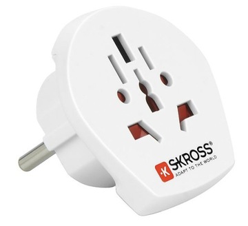 Дорожный адаптер Skross Socket Adaptor Из мира в Европу Из мира в Польшу