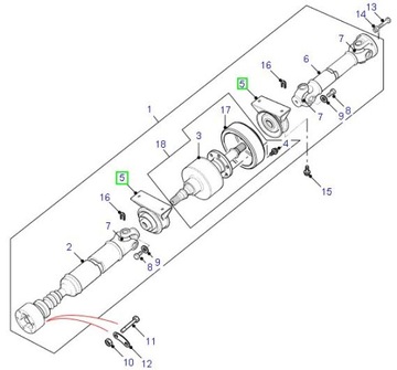 Опора вала Land Rover Freelander TOQ000040 GKN