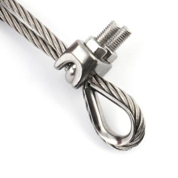 Zacisk KABŁĄKOWY do lin NIERDZEWNY INOX Kwasoodporny V4 2mm 20szt.