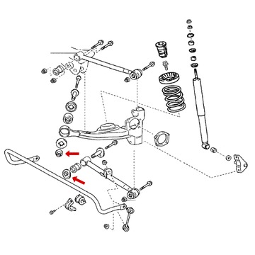 MATICE VÝSTŘEDNÍ RAMENA ZADNÍ RAV4 48452-42011