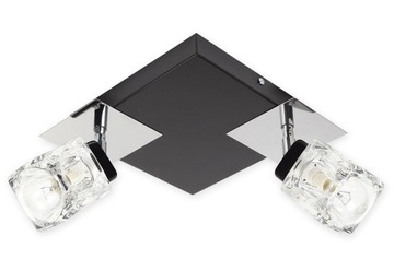 Plafon lampa sufitowa żyrandol 2r klosze szklane