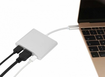 Адаптер MacBook USB 3.1 Type C к HDMI USB 3.0 4K