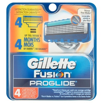 Сменные стержни для ножей Gillette Fusion Proglide 4 шт. Бостон