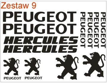 Наклейки Peugeot Squab V Clic Hercules Elystar 206