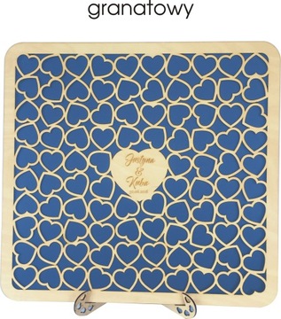 DUŻA KSIĘGA GOŚCI ślub WESELE GRAWER 96 SERDUSZEK