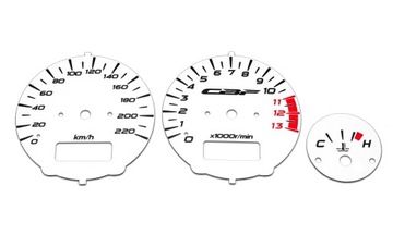 Honda CBF 600S Tarcze Zegarów Liczniki BIAŁE