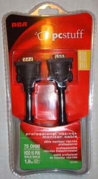 Кабель монитора D-SUB VGA DB15 1,8 м. ПРО ТОМСОН