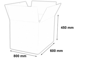 КОРОБКА БОЛЬШАЯ КАРТОННАЯ 800x600x450 КОРОБКА БОЛЬШАЯ 5W BC 10шт.