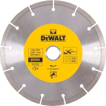 Tarcza diamentowa DEWALT dt3721 segmentowa 180mm do bruzdownicy do cięcia