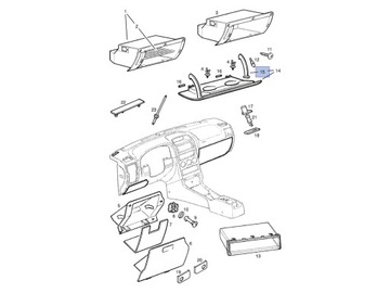 ПЕТЛИ, ОГРАНИЧИТЕЛИ, РУЧКА ДЛЯ ХРАНЕНИЯ OPEL ASTRA G