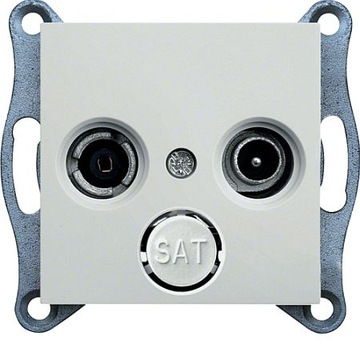 HAGER Lumina 2 GNIAZDO RTV antenowe WL3010