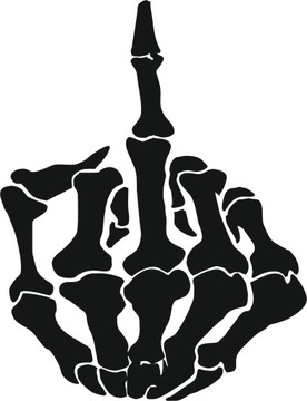 VAR Naklejka FUCK YOU 15x11,7 CZARNA
