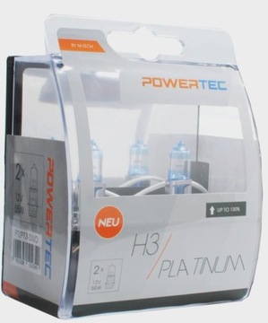 ŻARÓWKI H3 POWERTEC PLATINUM KOMPLET 2 szt.