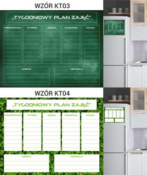 Tablica magnetyczna Planer tygodniowy na lodówkę