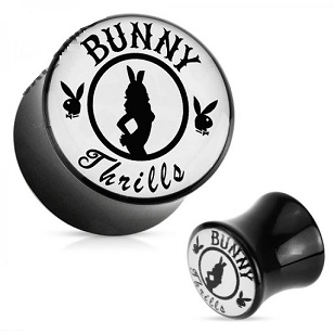 TUNELE PLUGI AKRYLOWY PLUG TUNEL 6 mm PLAYBOY