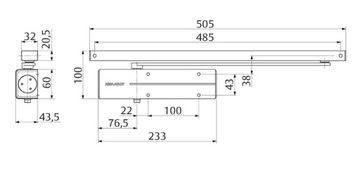 ДОВОДЧИК ASSA ABLOY DC135 белый