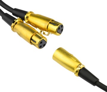 Rozgałęziacz rozdzielacz 2x XLR ż - XLR m Klotz 1m