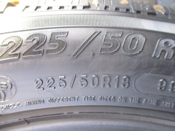 2 зимние шины 225/50R18 Michelin PA4 5,5 мм.