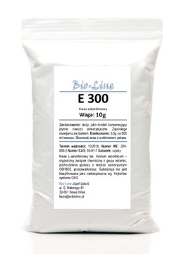 Kwas askorbinowy E 300 - 10 g czystość 99,9%