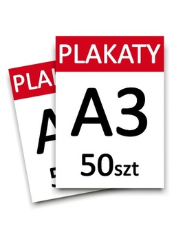 Plakaty A3 50 szt. jednostronne