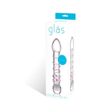 GLAS dildo SZKLANE z dodatkowymi WYPUSTKAMI 18,5cm