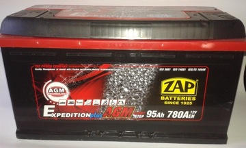 AKUMULATOR 95 AH ZAP sznajder AGM 105, 90, 100 żel