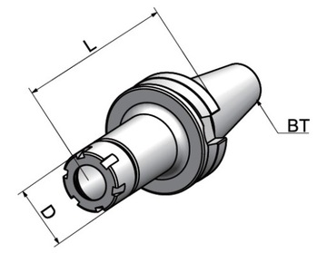 Цанговый держатель ER25 BT40 160 ДЕРЖАТЕЛЬ