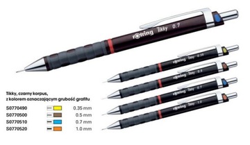 Ołówek automatyczny TIKKY ROTRING kreślarski 1,0mm