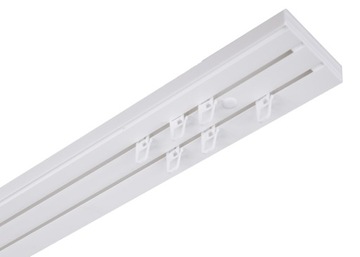 Karnisz podwójny 2 Szyna sufitowa PCV II 440 kpl
