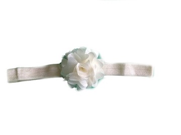 OPASKA z kwiatem ECRU 35cm-54cm CHRZEST