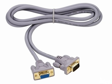 Przedłużacz D-SUB VGA 15-pin M/F 1,8m Gold THOMSON