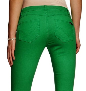 ONLY damskie spodnie skinny green S dług. 34
