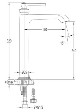 OMNIRES ARMANCE AM5213 ВЫСОКАЯ РАКОВИНА FATTER