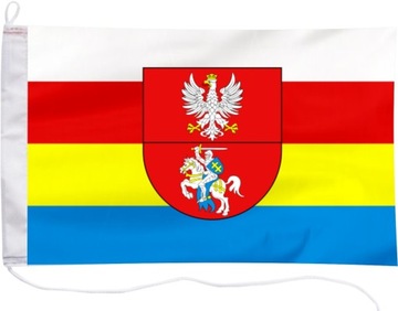 Flaga Województwo Podlaskiego herb jachtowa 65x40