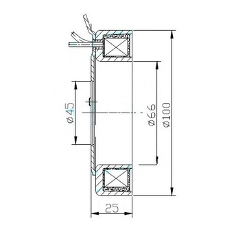 2202005 КАТУШКА КОМПРЕССОРА КОНДИЦИОНЕРА DCS-17 DKV-11 RENAULT OPEL MITSUBISHI