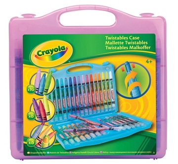 Набор цветных карандашей Crayola Twistables Чемодан TWISTABLES