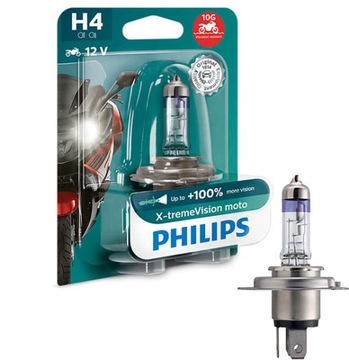 Philips H4 X-treme Vision Moto лампа 100% свет
