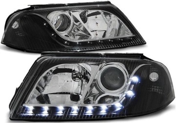 VW PASSAT B5 FL 3BG ЛАМПЫ фар ЧЕРНЫЕ LED H7