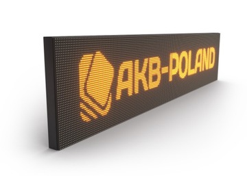 Reklama LED 160x48cm Wyświetlacz Tablica POMARAŃCZ