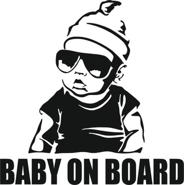 VAR Naklejka BABY ON BOARD 15x15 QI-0007