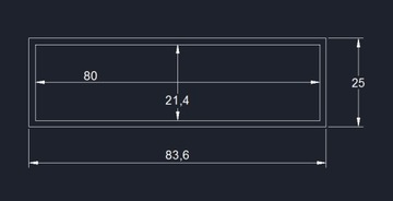 ПОЛКА ПОДВЕСНАЯ 83x25x19СМ P13/2 ДУБ СОНОМА