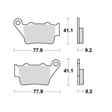 TRW LUCAS MCB672 Тормозные колодки BMW G 310 650