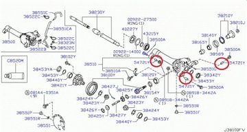 Сайлентблок переднего моста NISSAN NAVARA D40 PATHFINDER