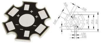 POWER LED 1W EPILEDS Синий 460-470 PCB