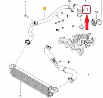 DRUT KLAMRA PRZEWÓD RURA WĄŻ OPEL MOVANO 2.3 CDTi