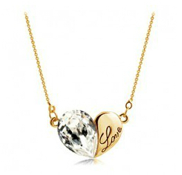 Naszyjnik serce love SWAROVSKI 5 kolorów -60%