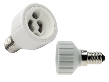 ADAPTER GWINTU PRZEJŚCIÓWKA ŻARÓWKI E14 > GU10